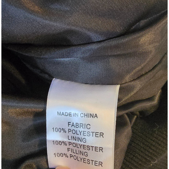 Eilly Bazar Quilted Bomber Jacket Women's S Black Zip Up NWOT - Picture 7 of 16